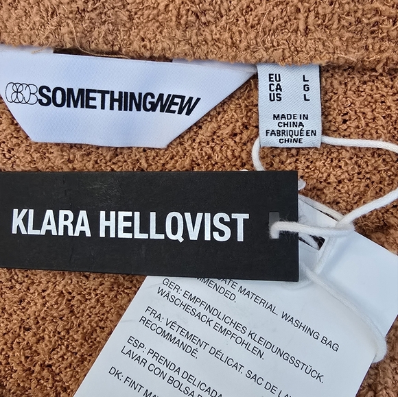 Something New Karla Hellqvist Terry Rust Maxi Skirt Front Slit Large Summer - Picture 7 of 11